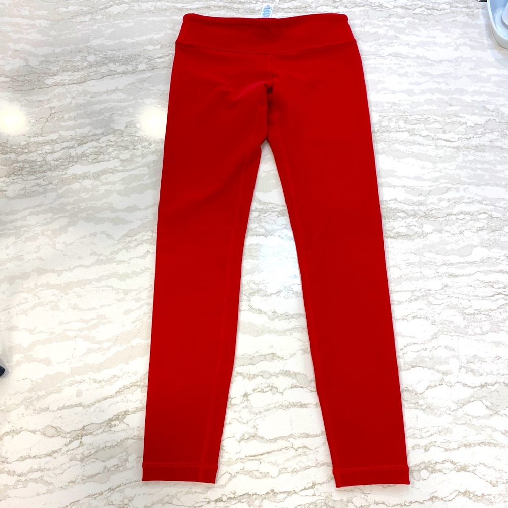 EUC Ivivva Rhythmic Tights - size 12 - red, DKRD